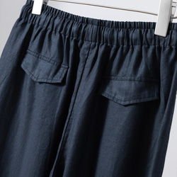 ★立即出貨★ 四季皆宜的舒適闊腿褲。抗皺長褲。藏藍色。 250904-2 第9張的照片