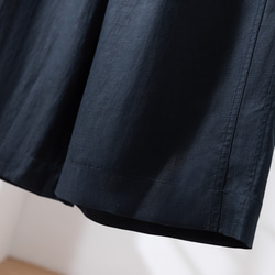 ★立即出貨★ 四季皆宜的舒適闊腿褲。抗皺長褲。藏藍色。 250904-2 第6張的照片