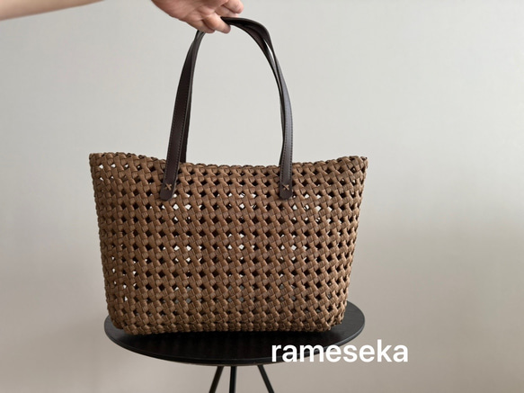 秋限定2025  お出かけかごバッグ　秋色限定4個　 5枚目の画像