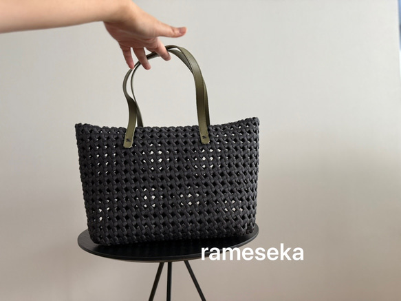 秋限定2025  お出かけかごバッグ　秋色限定4個　 6枚目の画像