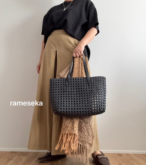 秋限定2025  お出かけかごバッグ　秋色限定4個　 1枚目の画像