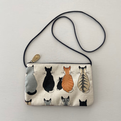 Ursula様　サコッシュ　ハンドメイド　猫柄 Ursula様 サコッシュ ハンドメイド 猫柄 Ursula様 サコッシュ