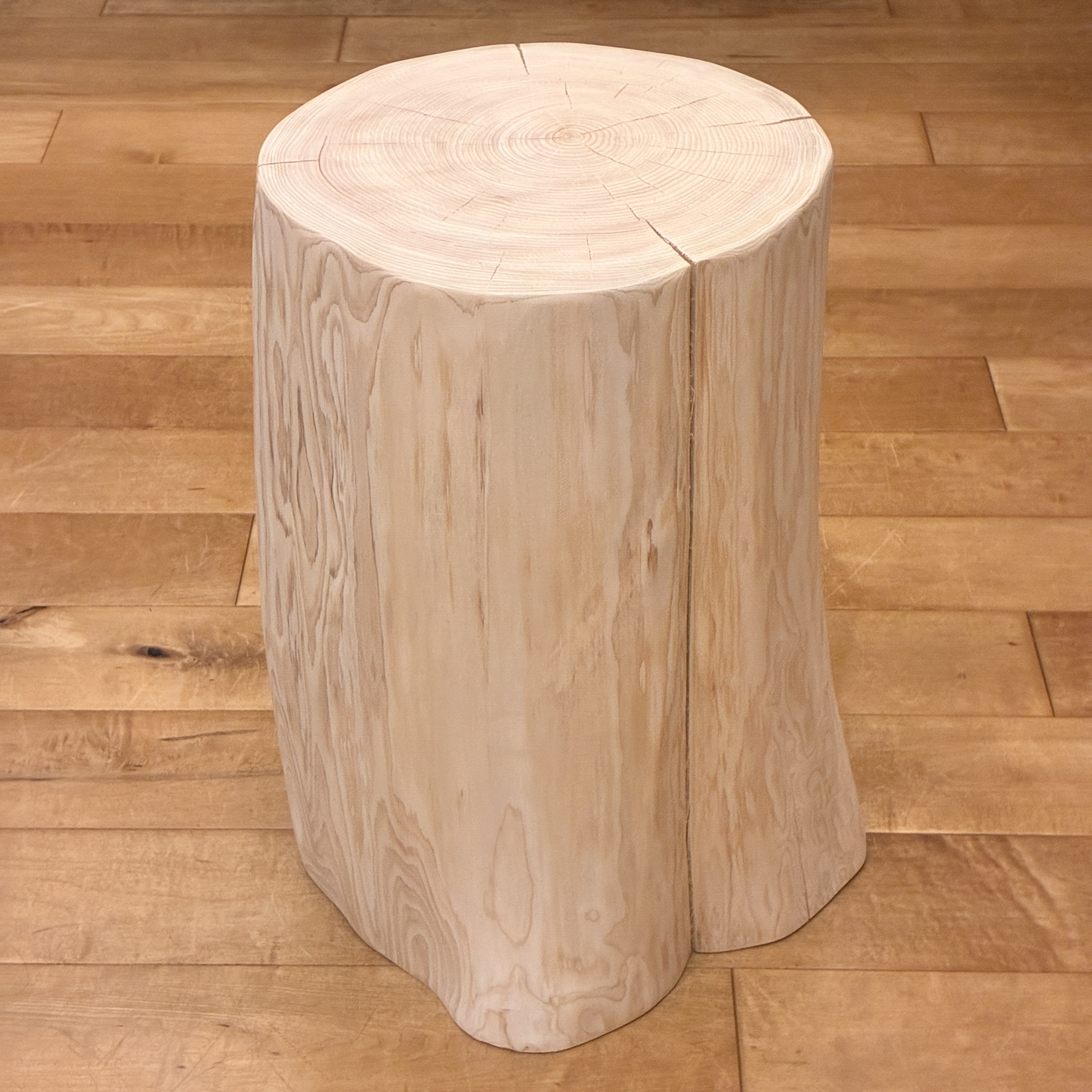 檜　丸太　椅子　スツール　No.1381 檜丸太椅子スツールNo.1381
