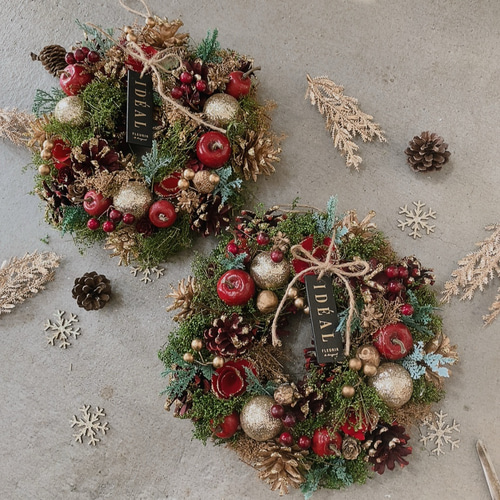 早割 ☆毎年飾れるクリスマスリース☆クリスマスリース ナチュラル