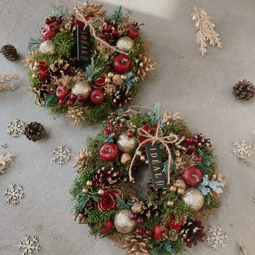 早割 ☆毎年飾れるクリスマスリース☆クリスマスリース ナチュラル