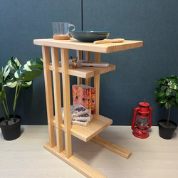 送料無料】 ウォールシェルフ ロの字 150cm スギ 壁掛けラック