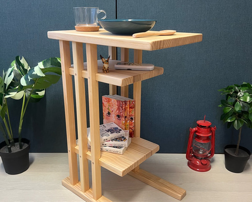 格子のコーヒーテーブル　(Creemaで購入) 格子のコーヒーテーブル ローテーブル・リビングテーブル