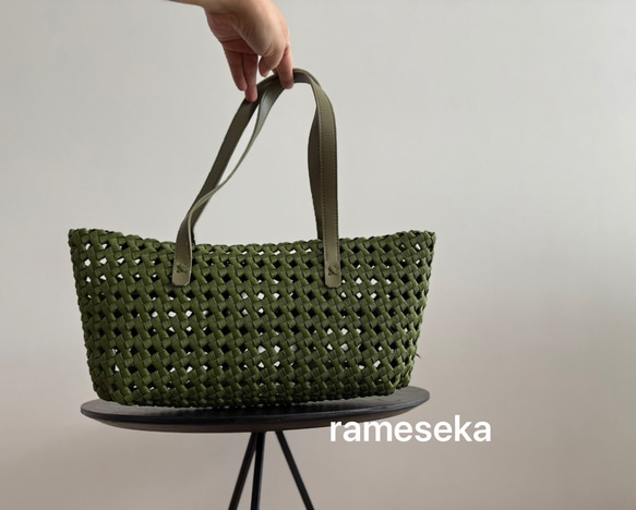 秋限定2025   気軽にお出かけかごバッグ！秋色限定5個　 5枚目の画像