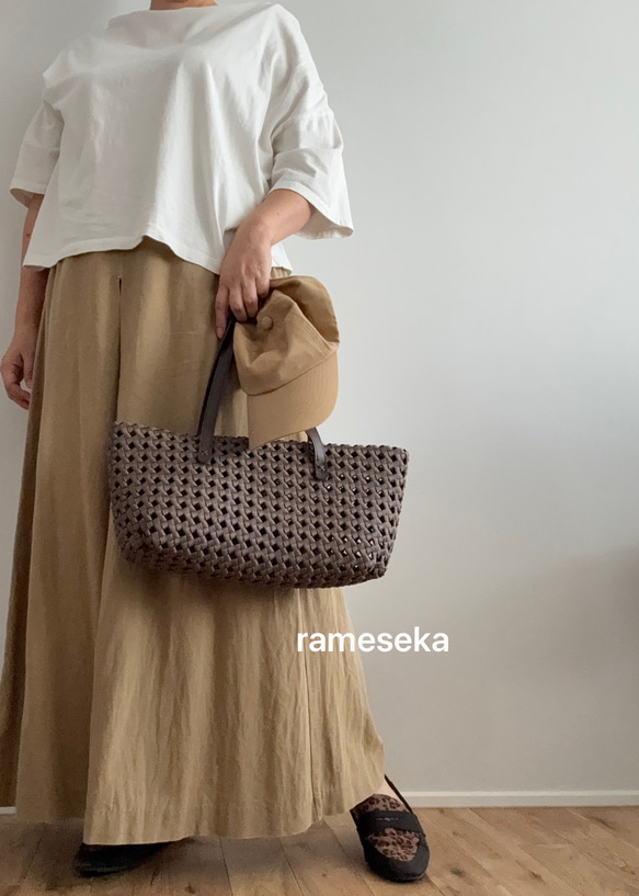 秋限定2025   気軽にお出かけかごバッグ！秋色限定5個　 1枚目の画像