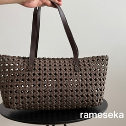 秋限定2025   気軽にお出かけかごバッグ！秋色限定5個　 2枚目の画像