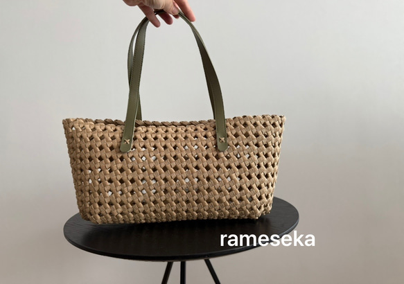 秋限定2025   気軽にお出かけかごバッグ！秋色限定5個　 7枚目の画像