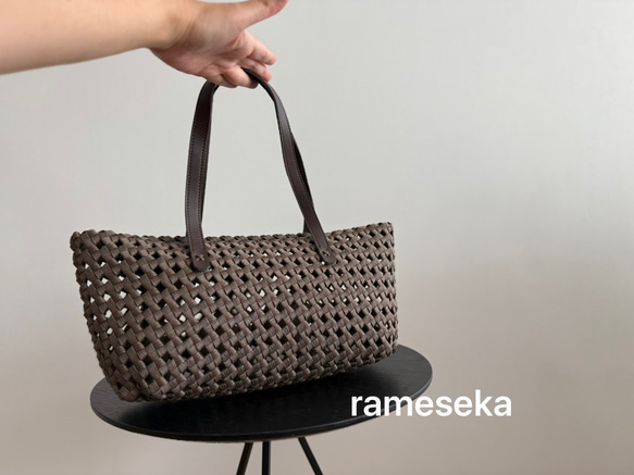 秋限定2025   気軽にお出かけかごバッグ！秋色限定5個　 3枚目の画像