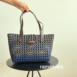 秋限定2025   ボタンで留めるかごバッグ　秋色限定8個　 12枚目の画像