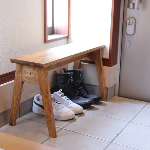 ハンドメイド　ベンチ　高さ40cm T型シリーズ】人工木アルミベンチ 長さ180cm×幅36cm×高さ40cm | DIY