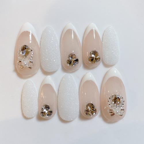 ♡♡オーダーネイル♡♡大人ガーリーネイル♡♡ フレンチガーリー