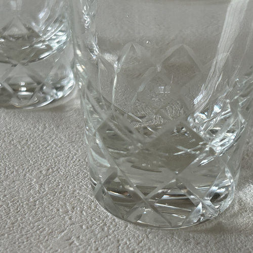 Japanese Vintage カットガラス 酒器 ミニ皿 豆皿 小皿 カップ レトロ