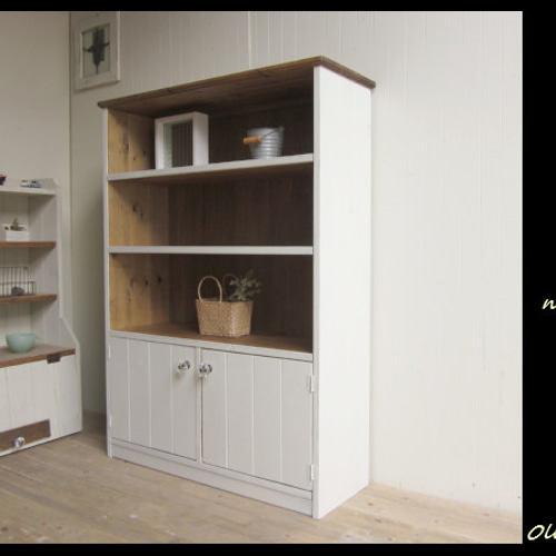 サイズ、デザインオーダー可！●４段ローラック●無垢材シャビーブラウン●受注製作 サイズ、デザインオーダー可！○4段ローラック○無垢材シャビー