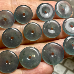 Mika-Jewelry-HSYR58 一点物 ミャンマー産 天然本翡翠 ルース R23-164 宝石質 薄水色 氷種 ミャンマー産 天然 A貨 本翡翠