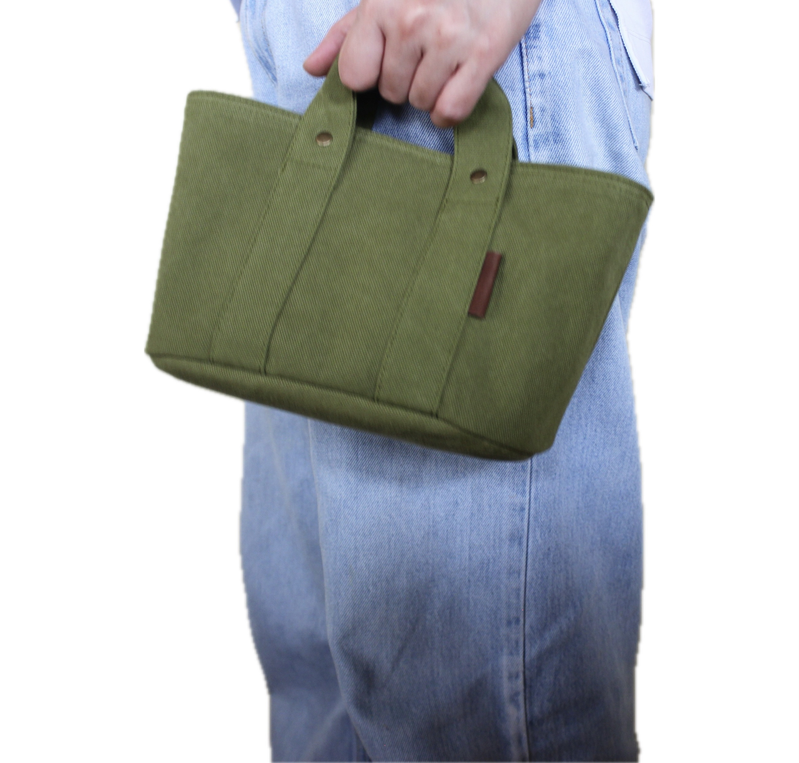 （oval canvas bag）富士金梅ヴィンテージ8号帆布オーバルキャンバスバッグmossgreen