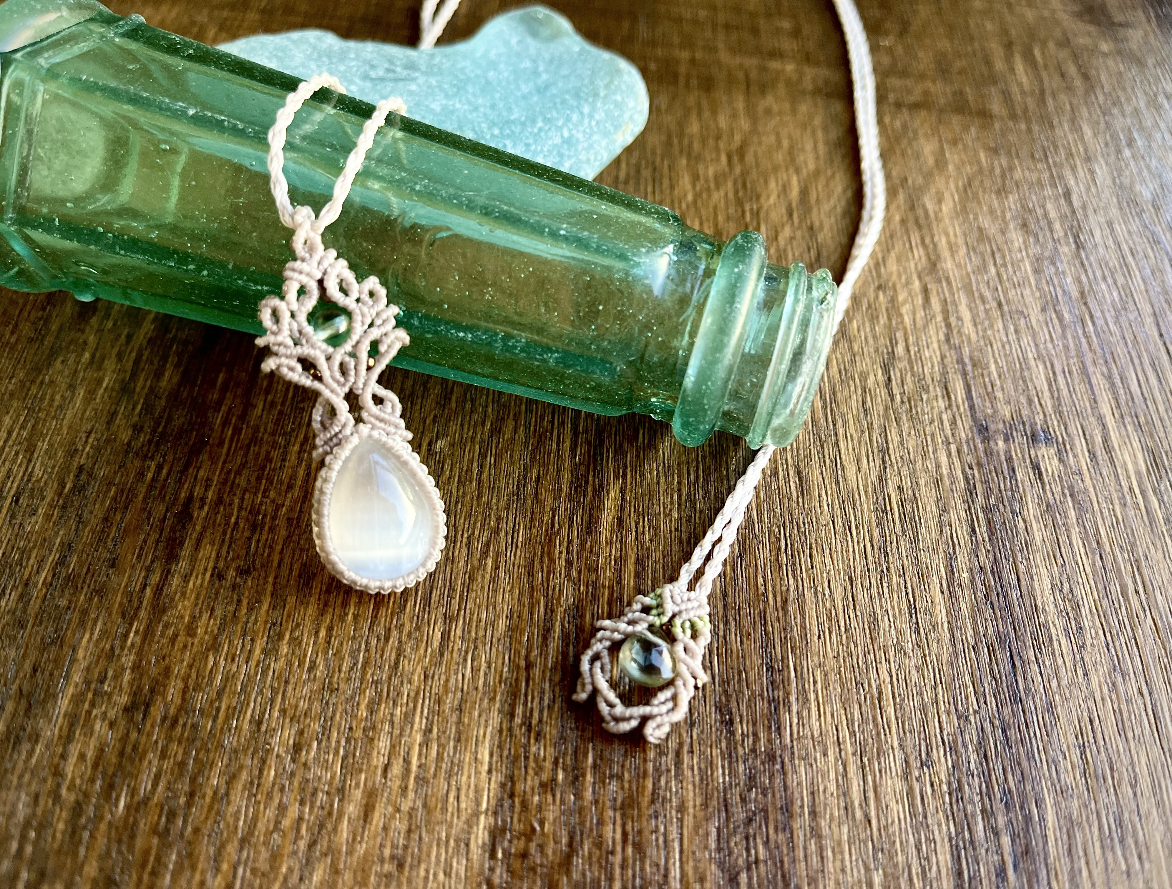 セラフィナイトマクラメペンダント