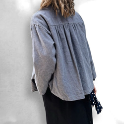 天然コットン 100％のゆる甘カーディガン ゆったり 2枚目の画像