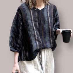 ウール100% フェアアイル ノルディック柄 手編みセーター 北欧ニット