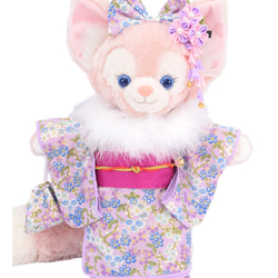 リーナベル 着物 着せ替え コスチューム ケープ&草履付 金彩梅紫 振袖