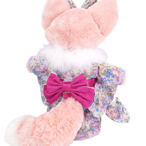 リーナベル 着物 着せ替え コスチューム ケープ&草履付 金彩梅紫 振袖