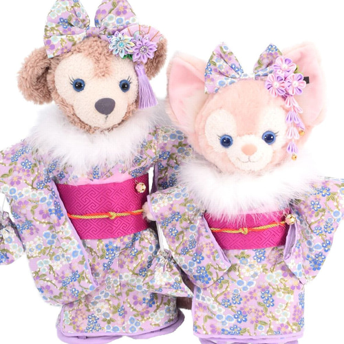 リーナベル 着物 着せ替え コスチューム ケープ&草履付 金彩梅紫 振袖