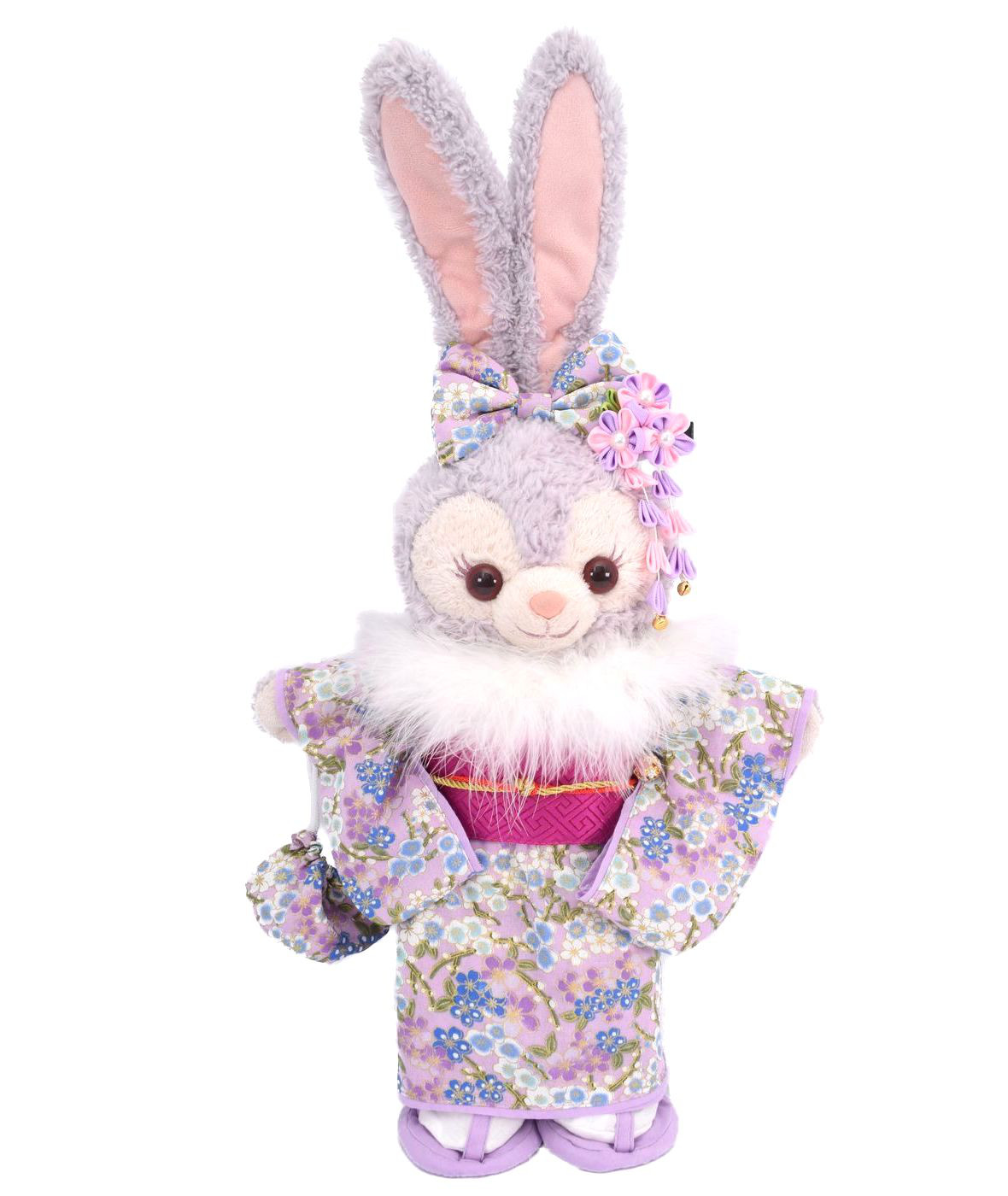 ステラルー 着物 着せ替え コスチューム ケープ&草履付 金彩梅紫 振袖セット No.50 Sサイズ用 送料無料