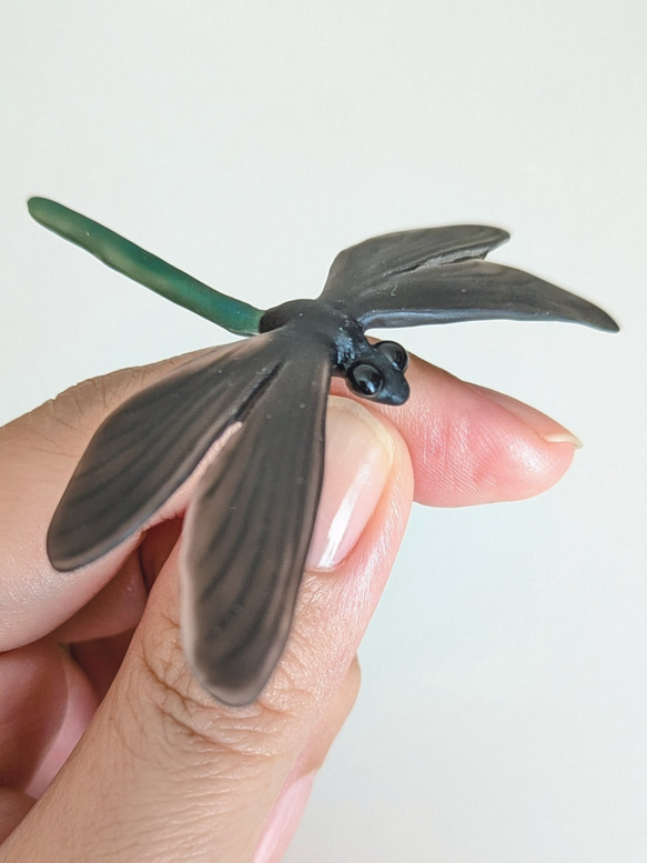 【夏秋限定】ハグロトンボのピンバッジ 7枚目の画像