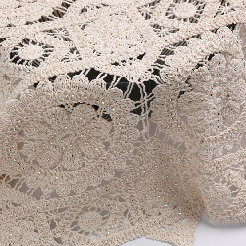 長さ1m 刺繍生地 3色 花柄 パール 透かし レース 高級感 綺麗 上品 布 ぬの きじ 手芸 KJ231