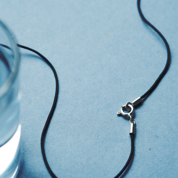 925 銀紅色弧形繩項鍊 第8張的照片