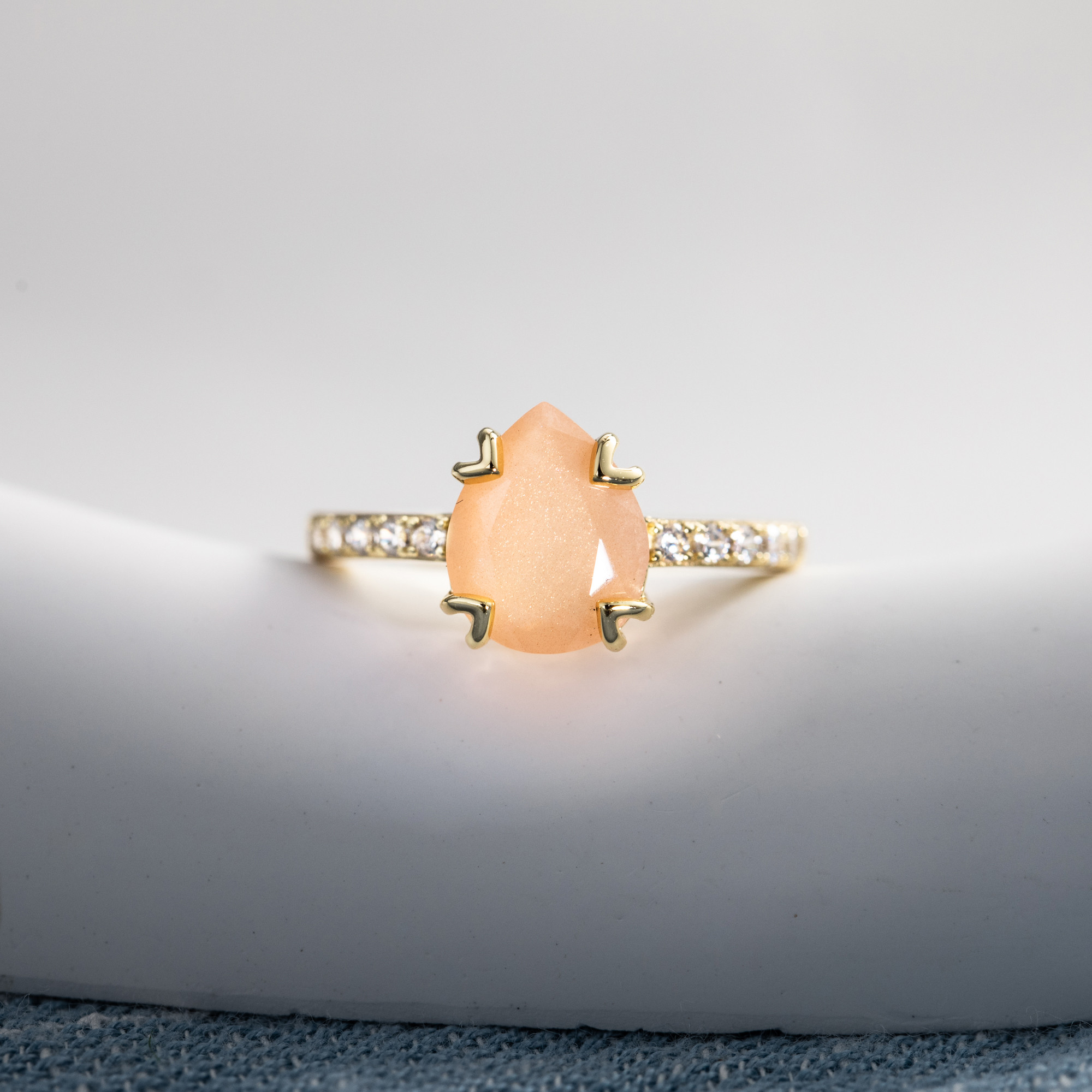 サンストーン太陽の石  silver 925 指輪 リング ss257 sunstone