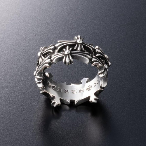 ホースシュー クロス セメタリークロス リング 指輪 十字架指輪 幅広