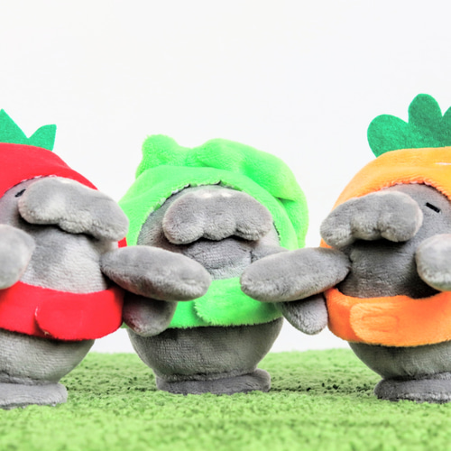 受注製作◎おやさいずきん（レタス）単品／マナティーさんぬいぐるみ