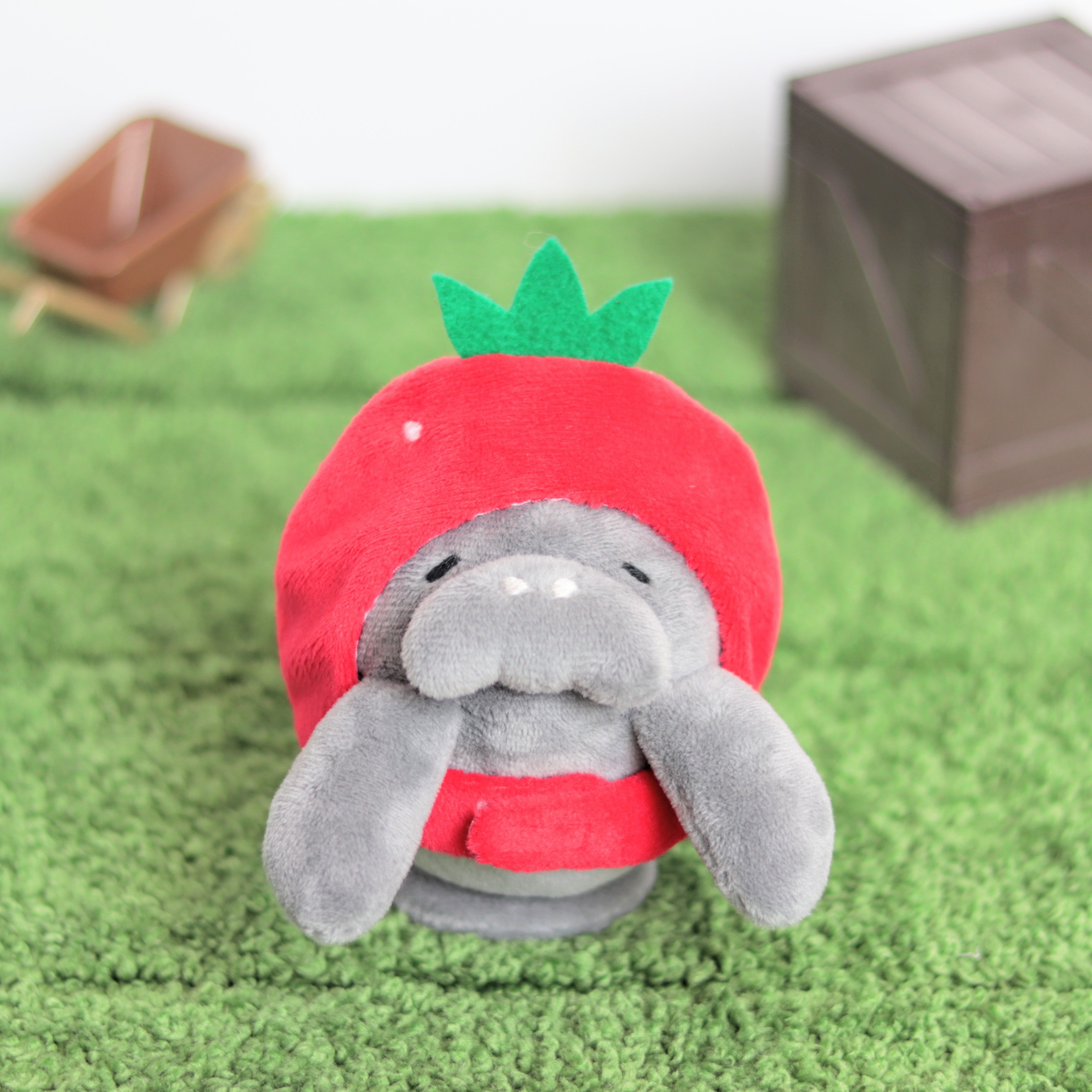 受注製作◎おやさいずきんセット（トマト）マナティーさんぬいぐるみマスコット