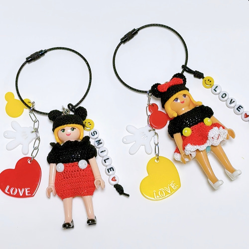 ❤️ハンドメイド プレイモービル キーホルダー キーホルダー aruhi
