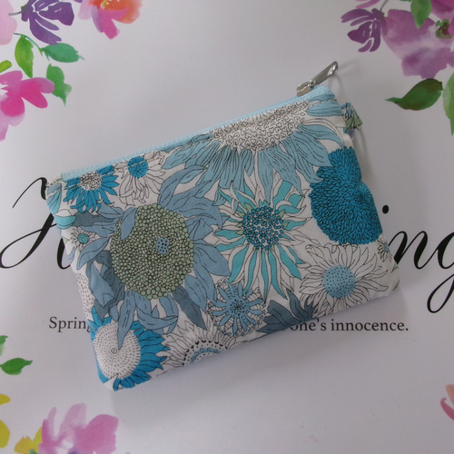 小さなサイズのダブルファスナーポーチ リバティ・スモールスザンナ