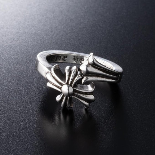 Silver925 指輪 クラシック フローラル クロスリング シルバー クロス