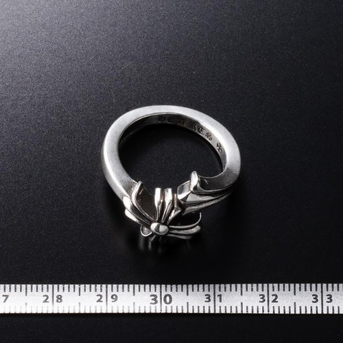 Silver925 指輪 クラシック フローラル クロスリング シルバー クロス