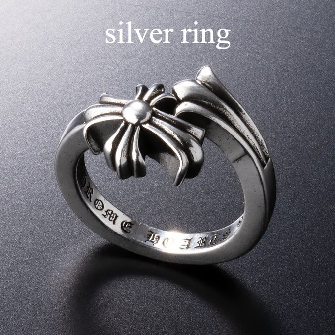 Silver925 指輪 クラシック フローラル クロスリング シルバー クロス