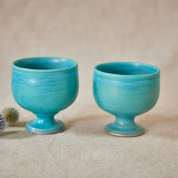 トルコブルーのワインカップ　mwc-158 12枚目の画像