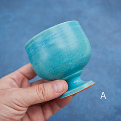 トルコブルーのワインカップ　mwc-158 7枚目の画像