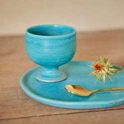 トルコブルーのワインカップ　mwc-158 11枚目の画像