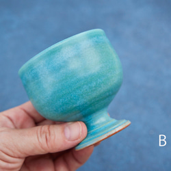 トルコブルーのワインカップ　mwc-158 8枚目の画像