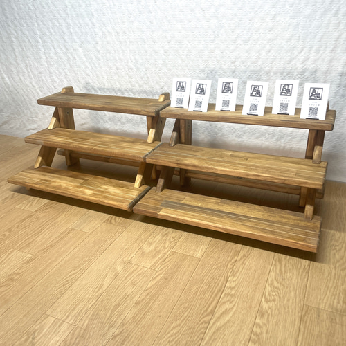 ☆マルシェ用ブースセット☆【組み立て式什器 横幅45cm】刻印サービス