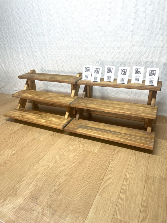 【組み立て式什器 横幅45cm2点セット】イベント什器/インテリア ☆マルシェ用ブースセット☆【組み立て式什器 横幅45cm】刻印サービス