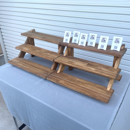 ☆マルシェ用ブースセット☆【組み立て式什器 横幅45cm】刻印サービス