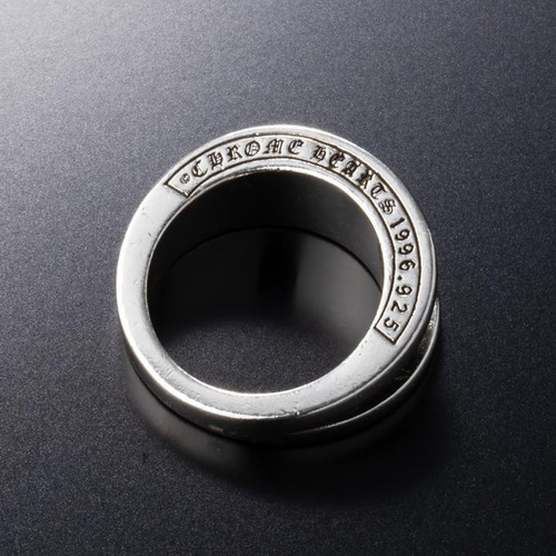 シルバー925 フレアクロス ダブル リング 指輪 リリー フレア